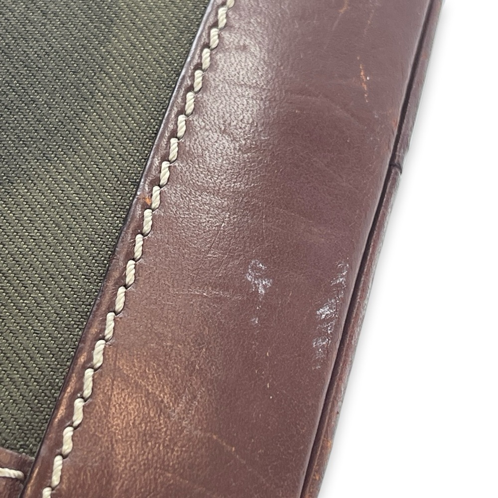 Hunting World Leather & Canvas Olive Tote - Picture 7 of 14